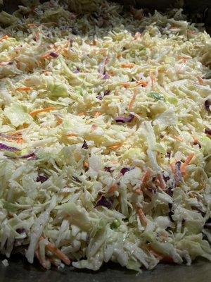 Homemade slaw made fresh daily!