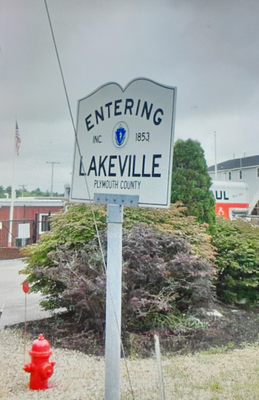 Entering Lakeville, Plymouth County from Taunton.