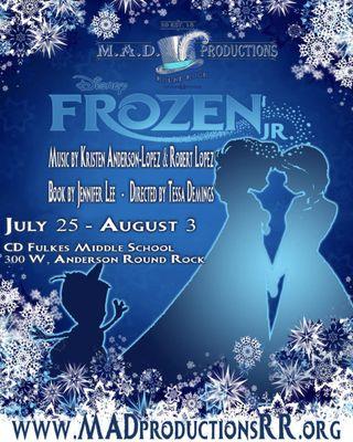 Our most magical, spectular production to date opens July 25-August 3rd. Purchase tickets at https://www.madproductionsrr.com/