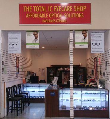 The Total IC Eyecare Shop located inside of Joe V's Smart Shop on West Bellfort-