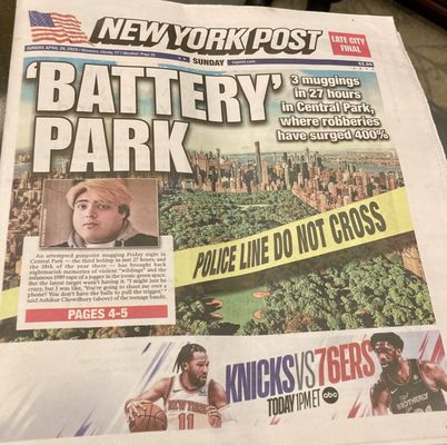 Sunday paper 04/28/24 for all you displaced New Yorkers!