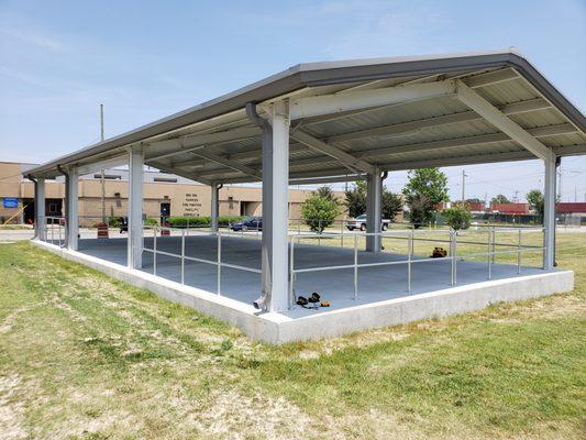 Aluminum handrails for Port Norfolk Fire Training Facility.