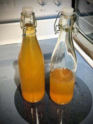 Sometimes I get a bonus of kombucha that she personally makes and has been a miracle for my stomach!