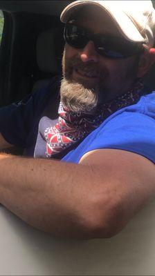 Confederate flag bandana