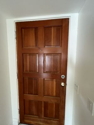 Fully restored front door