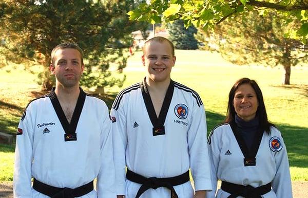 Instructors Dominic Schwebs, Nicholas Klinger, Kathy Armstrong