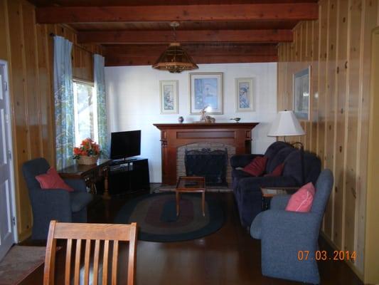 The Cottage living room.