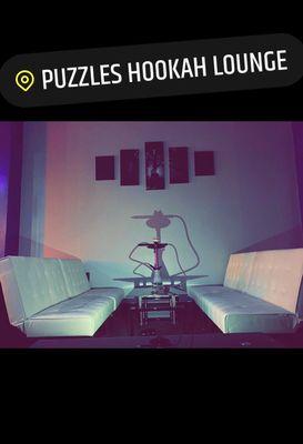 Newly renovated puzzles hookah lounge