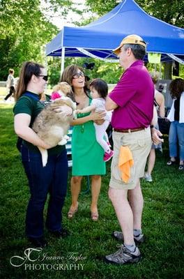 Annie Yu chatting with fellow pet lovers at SFD PetFest 2014