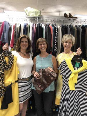 Marcy, Carol and Sharon. Fab fashionistas here to help!