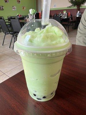 Honeydew Boba Smoothie