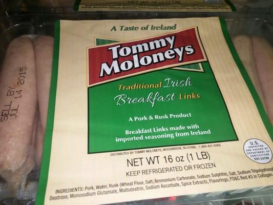 Tommey molonys sausages!