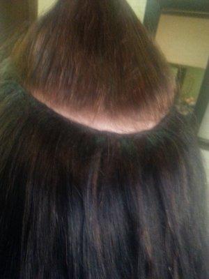 Braid-less weave hair extension