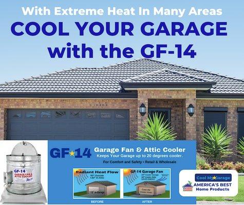 GF-14 Garage Fan/Attic Cooler