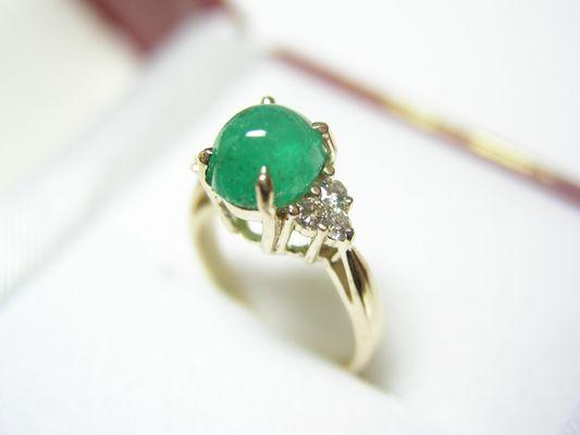 Emerald and Diamond Ring