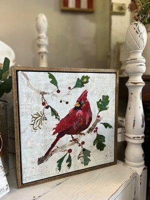 Fabric cardinal by Deb Beauchamp