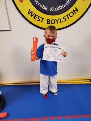 Super Orange Belt. Past the test!