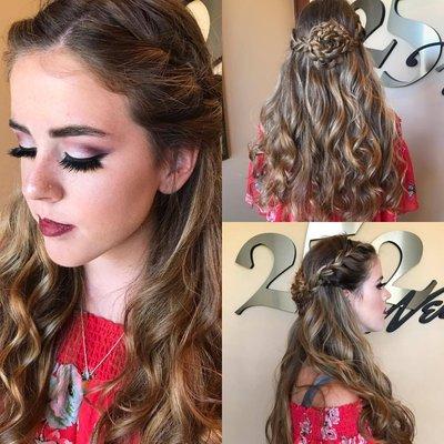 More fabulous hair and makeup for homecoming. Hair style by Andrea. Makeup by Josh.