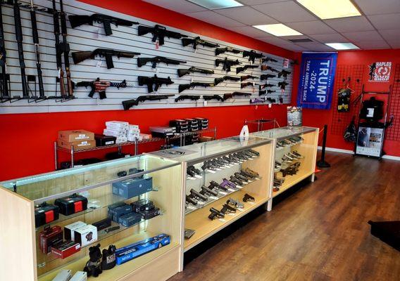 Shotguns and pistols? We have plenty available!