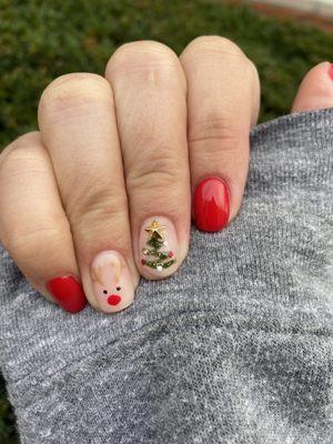 Christmas nail art by Ananda