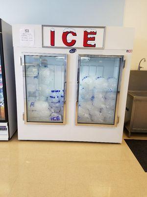 8lb & 20lb bags of ice and block ice.