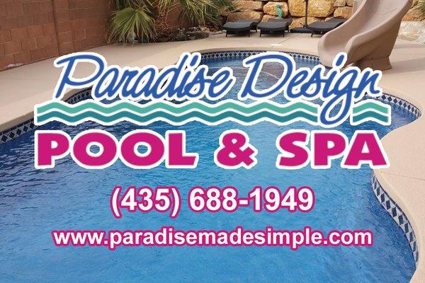 Paradise Design Pool & Spa
 (435) 688-1949
 paradisemadesimple.com