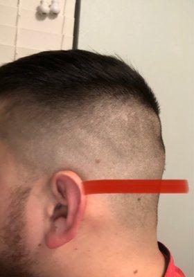 I specifically asked not to get a high fade or a high and tight and that's exactly what I got.