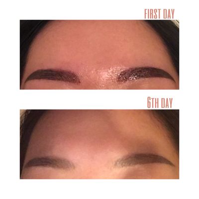 6D eyebrow tattoo/microblading