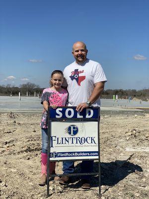 Happy client building his home!