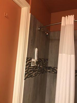 Beautifully redone tile shower