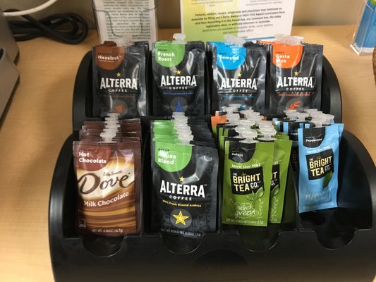 Alterra coffee in surgery waiting area