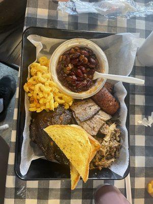 Smokehouse, ribs, smokehouse, mac & cheese, baked beans, smoked sausage smoked brisket and pulled pork