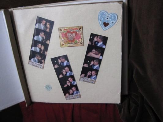 Photo Strip Guestbook Bride & Groom Page