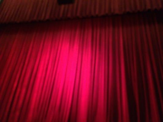 Red red curtain