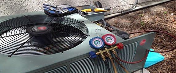 Job today. We performed a extensive maintenance and cleaning on this air conditioning system .