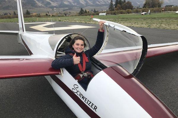 Student pilot gaining experience