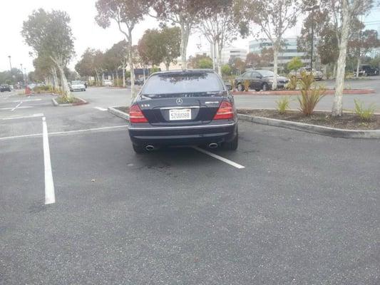 Just another day of terrible parking at the Bridgepointe Mall.