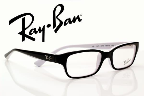 A pair of Ray-Ban frames photographed at Vision Care Specialists