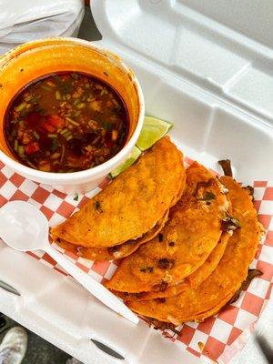 Birria tacos