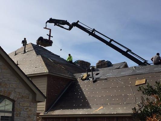 Roof dropping supplies