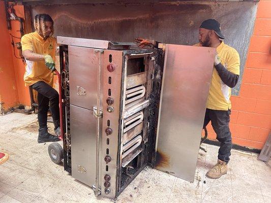 Commercial Junk Removal - Stove