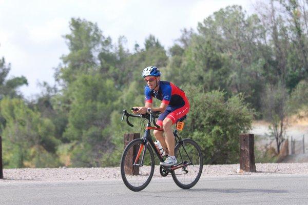 In addition to working with many endurance athletes, Jeff also competes in triathlon