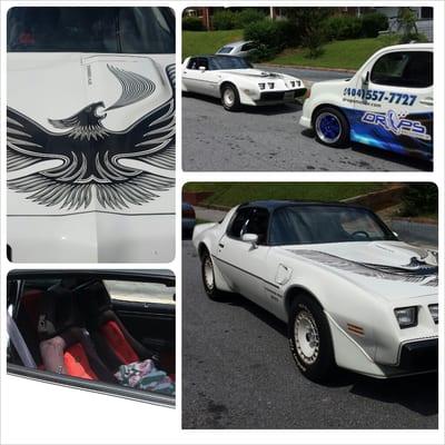 We installed an alarm on this old school trans am.