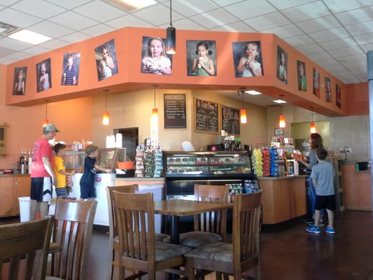 View of the counter.  Friendly service, very kid-oriented.