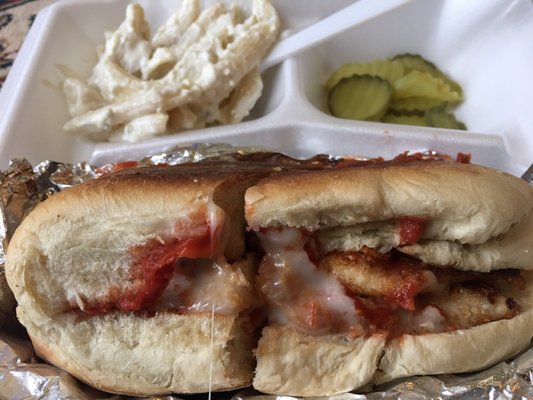 I'd been craving Boylston Deli's chicken parm sandwich for 15 years since I moved away. Bless this sandwich! Still so good.