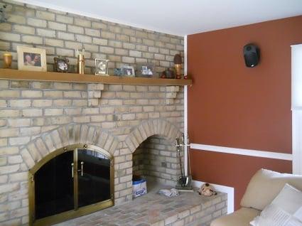 We have worked with this customer six times! In this project we added some color to their living room walls