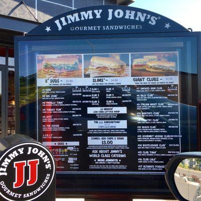 First Jimmy John's drive thru I have seen. Very fast service!