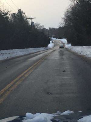 Treacherous road conditions that led to the cancellation of school on 5 January 2018