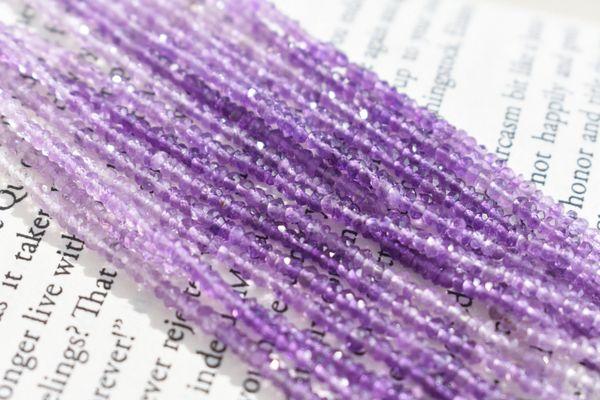 Resale and Wholesale Beads like these Amethyst rondel in ombre purple