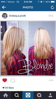 Lindsey is amazing with blondes!